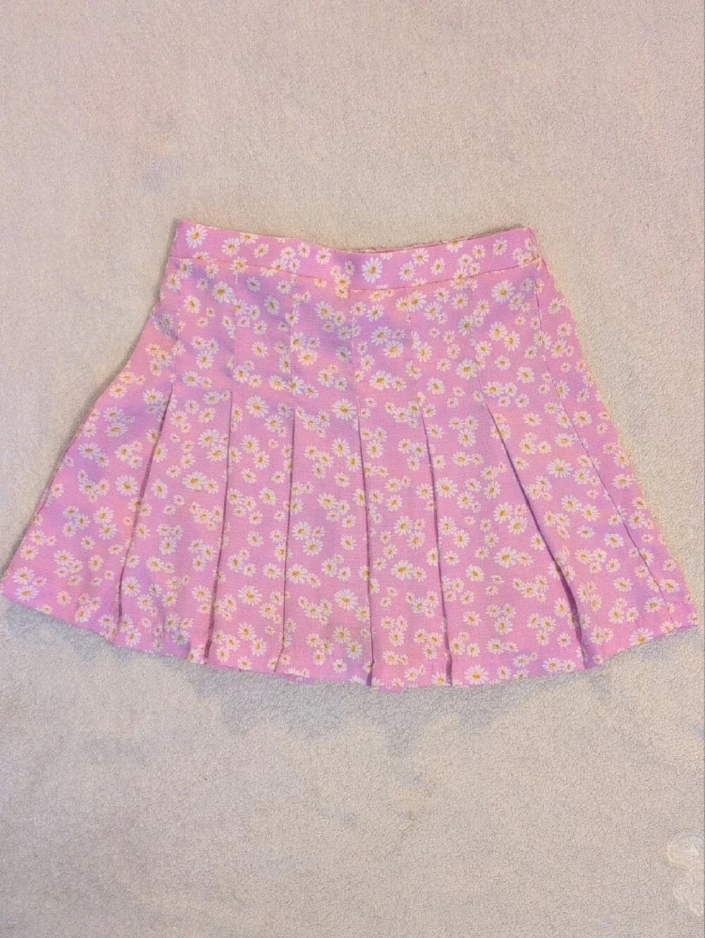 Girls Size 10 Skirt Bundle Justice Blue Pleated & Love Squared Daisy Print